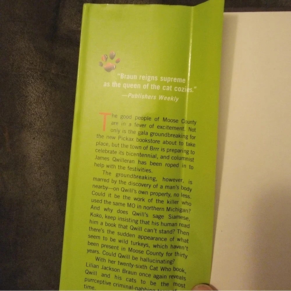 The Cat Who Talked Turkey by Lilian Jackson Braun ‎ Hardcover